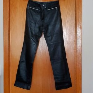 Genuine leather pants 25" waist